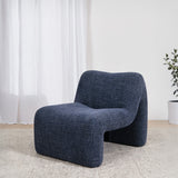 Saini Fabric Lounge Chair - Moss Navy Lounge Chair Casa-Core