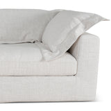 Daniyal 3 Seater Chaise Sofa - Pebble Beige Chaise Lounge K Sofa-Core