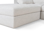 Daniyal 3 Seater Chaise Sofa - Pebble Beige Chaise Lounge K Sofa-Core