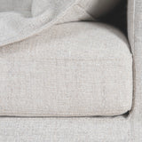 Daniyal 3 Seater Chaise Sofa - Pebble Beige Chaise Lounge K Sofa-Core