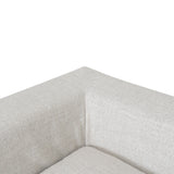 Daniyal 3 Seater Chaise Sofa - Pebble Beige Chaise Lounge K Sofa-Core