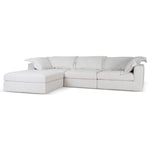 Daniyal 3 Seater Chaise Sofa - Pebble Beige Chaise Lounge K Sofa-Core