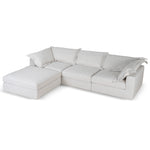 Daniyal 3 Seater Chaise Sofa - Pebble Beige Chaise Lounge K Sofa-Core