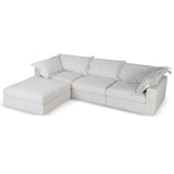 Daniyal 3 Seater Chaise Sofa - Pebble Beige Chaise Lounge K Sofa-Core