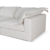Daniyal 3 Seater Chaise Sofa - Pebble Beige Chaise Lounge K Sofa-Core