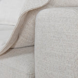 Daniyal 3 Seater Chaise Sofa - Pebble Beige Chaise Lounge K Sofa-Core