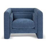 Dilipa Fabric Armchair - Navy Blue Armchair K Sofa-Core