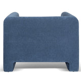 Dilipa Fabric Armchair - Navy Blue Armchair K Sofa-Core