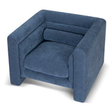 Dilipa Fabric Armchair - Navy Blue Armchair K Sofa-Core