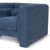 Dilipa Fabric Armchair - Navy Blue Armchair K Sofa-Core
