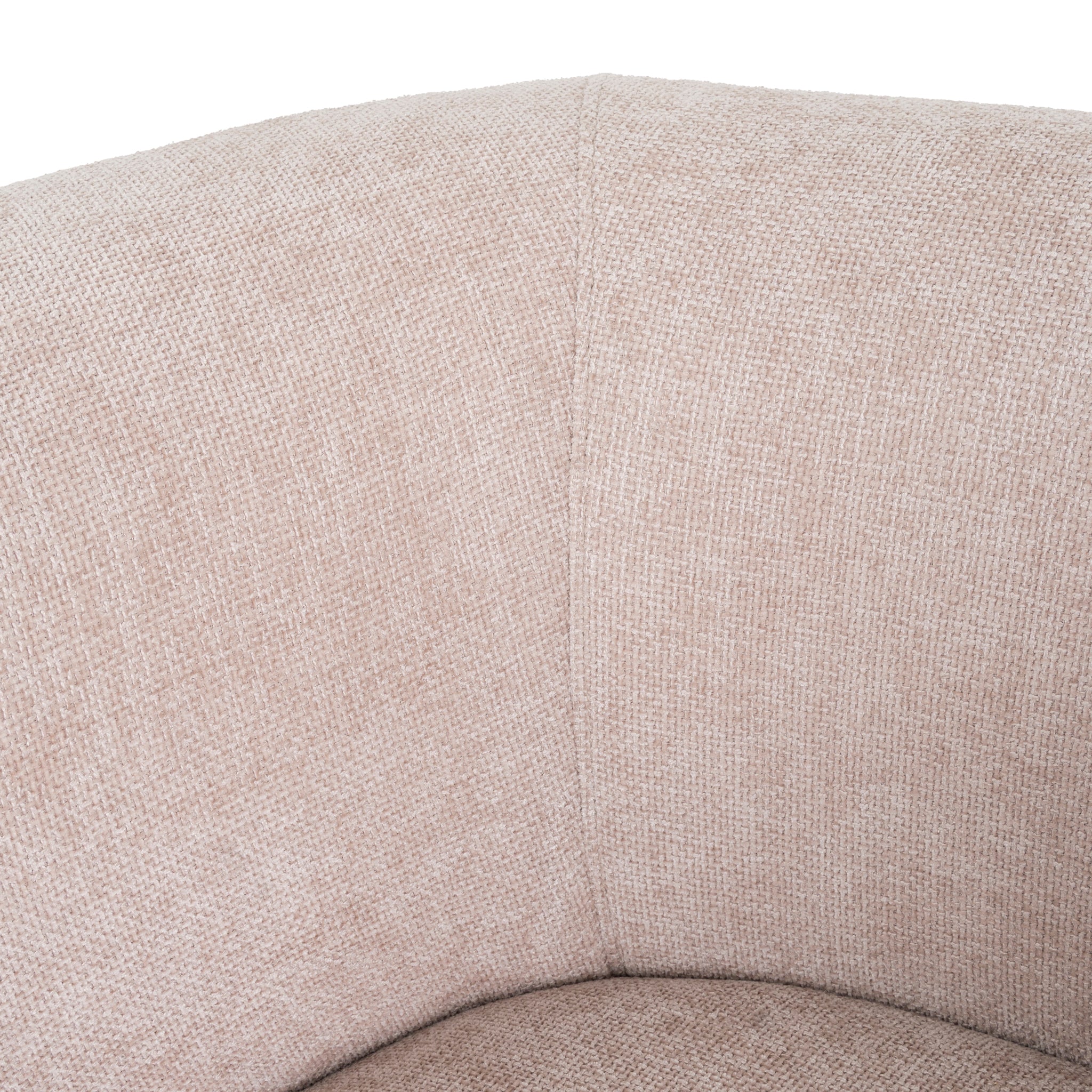Montara Walnut Armchair - Blush Linen Armchair Nicki-Core