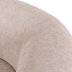 Montara Walnut Armchair - Blush Linen Armchair Nicki-Core
