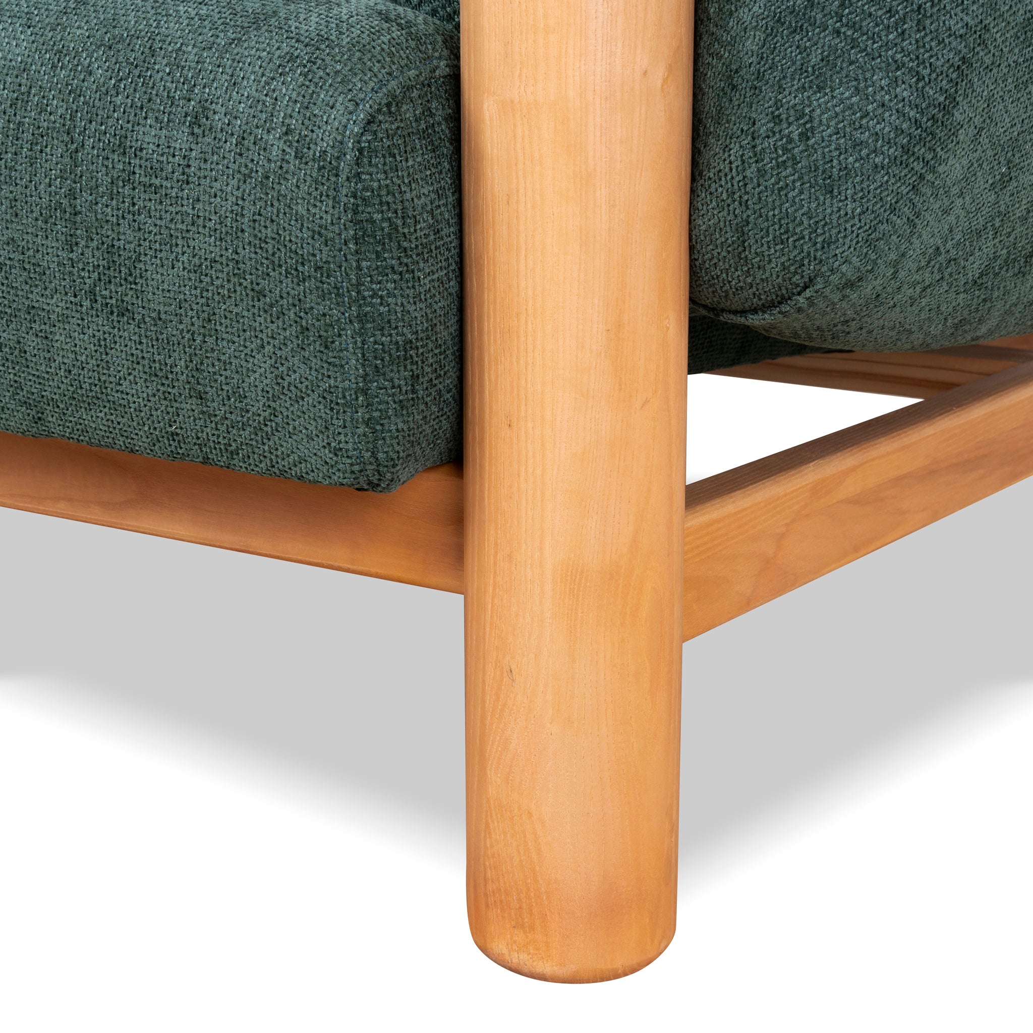 Luca Natural Armchair - Bush Green Armchair Nicki-Core