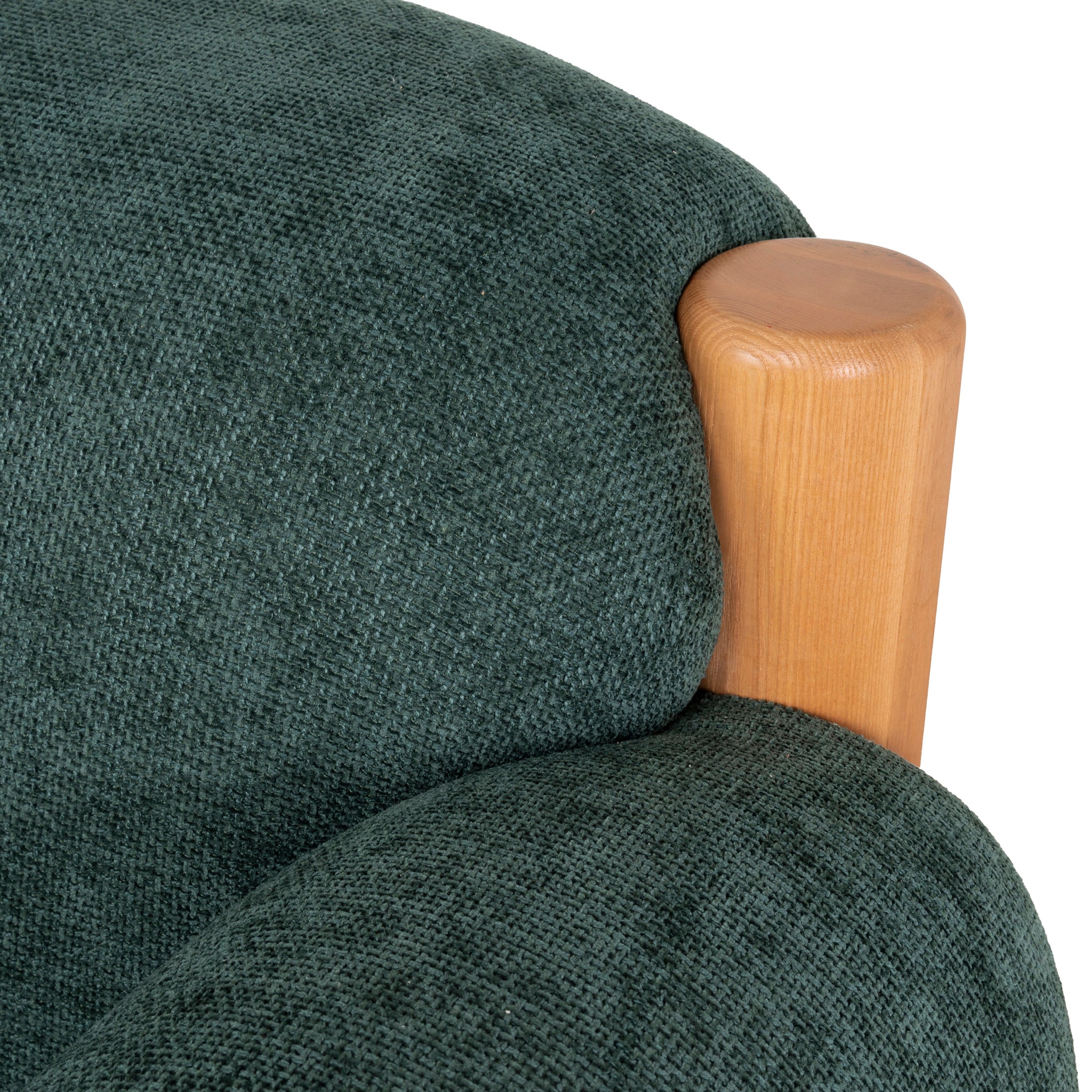 Luca Natural Armchair - Bush Green Armchair Nicki-Core
