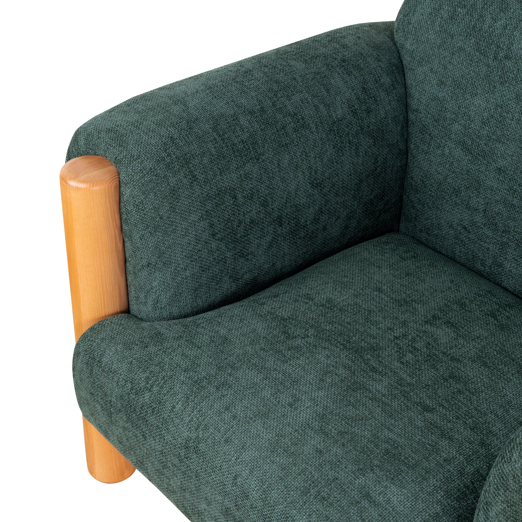 Luca Natural Armchair - Bush Green Armchair Nicki-Core