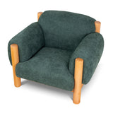 Luca Natural Armchair - Bush Green Armchair Nicki-Core