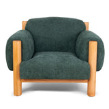Luca Natural Armchair - Bush Green Armchair Nicki-Core