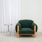 Luca Natural Armchair - Bush Green Armchair Nicki-Core