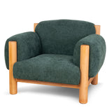 Luca Natural Armchair - Bush Green Armchair Nicki-Core