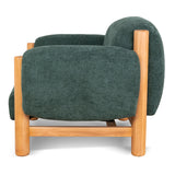 Luca Natural Armchair - Bush Green Armchair Nicki-Core