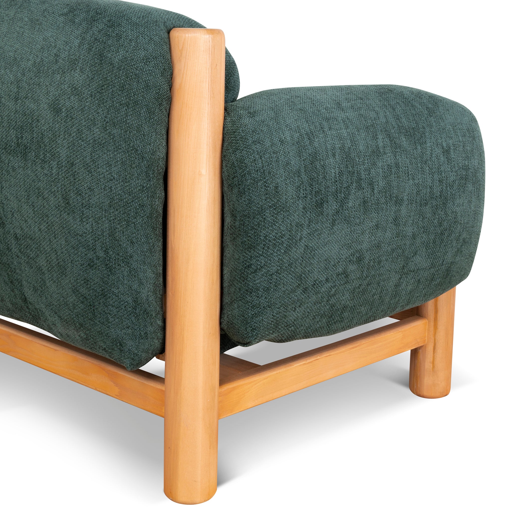 Luca Natural Armchair - Bush Green Armchair Nicki-Core