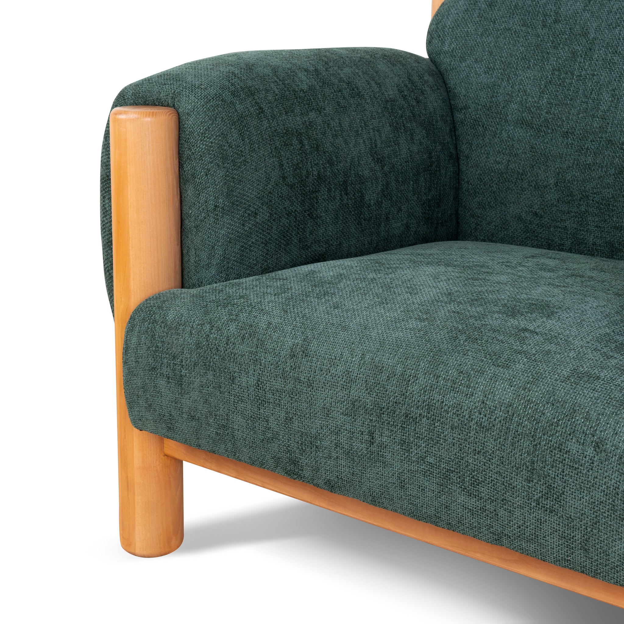 Luca Natural Armchair - Bush Green Armchair Nicki-Core