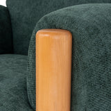 Luca Natural Armchair - Bush Green Armchair Nicki-Core