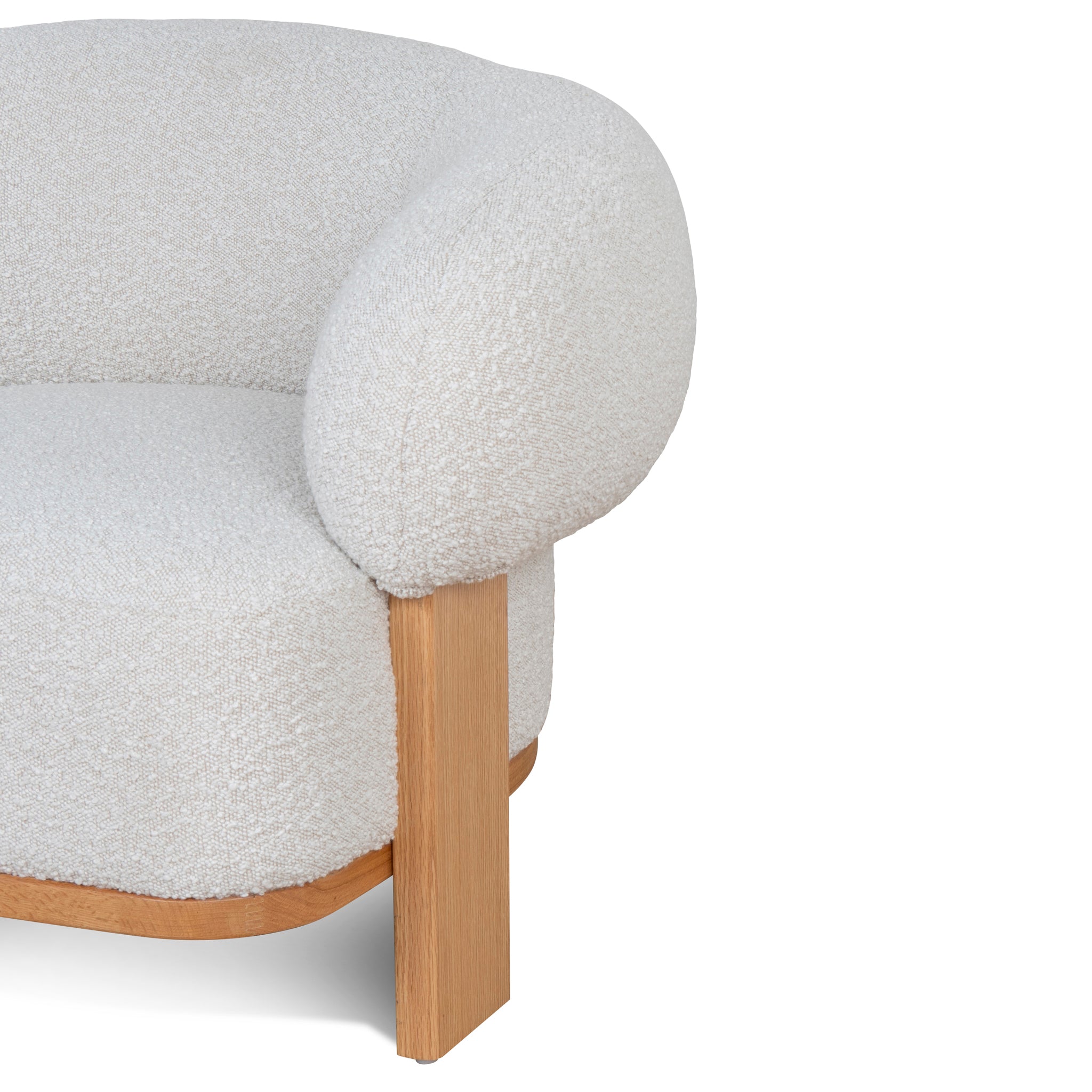 Careen Armchair - Off White Boucle Armchair MYI-Core   