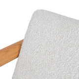 Ex Display - Lazycave Oak Armchair - Off White Boucle Armchair MYI-Core