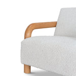 Ex Display - Lazycave Oak Armchair - Off White Boucle Armchair MYI-Core
