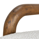 Lazycave Walnut Armchair - Off White Boucle Armchair MYI-Core