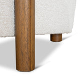 Lazycave Walnut Armchair - Off White Boucle Armchair MYI-Core