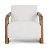 Lazycave Walnut Armchair - Off White Boucle Armchair MYI-Core
