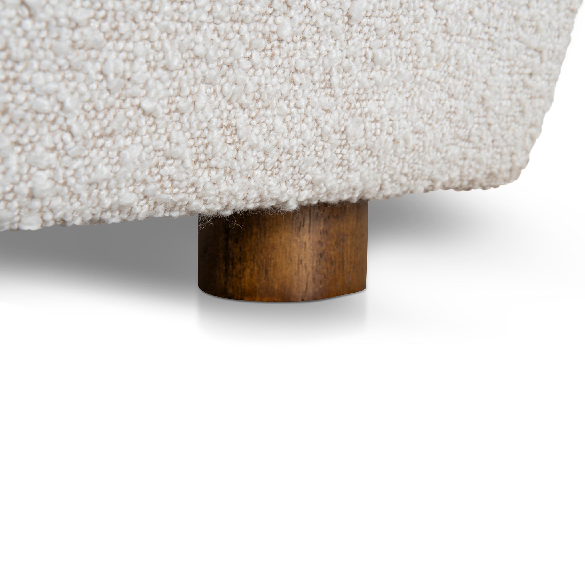 Lazycave Walnut Armchair - Off White Boucle Armchair MYI-Core