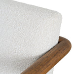 Lazycave Walnut Armchair - Off White Boucle Armchair MYI-Core
