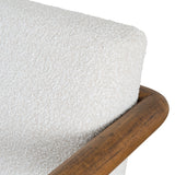 Lazycave Walnut Armchair - Off White Boucle Armchair MYI-Core