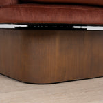 Odin Fabric Swivel Armchair - Soft Rust Armchair Casa-Core