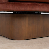 Odin Fabric Swivel Armchair - Soft Rust Armchair Casa-Core