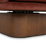 Odin Fabric Swivel Armchair - Soft Rust Armchair Casa-Core