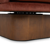 Odin Fabric Swivel Armchair - Soft Rust Armchair Casa-Core