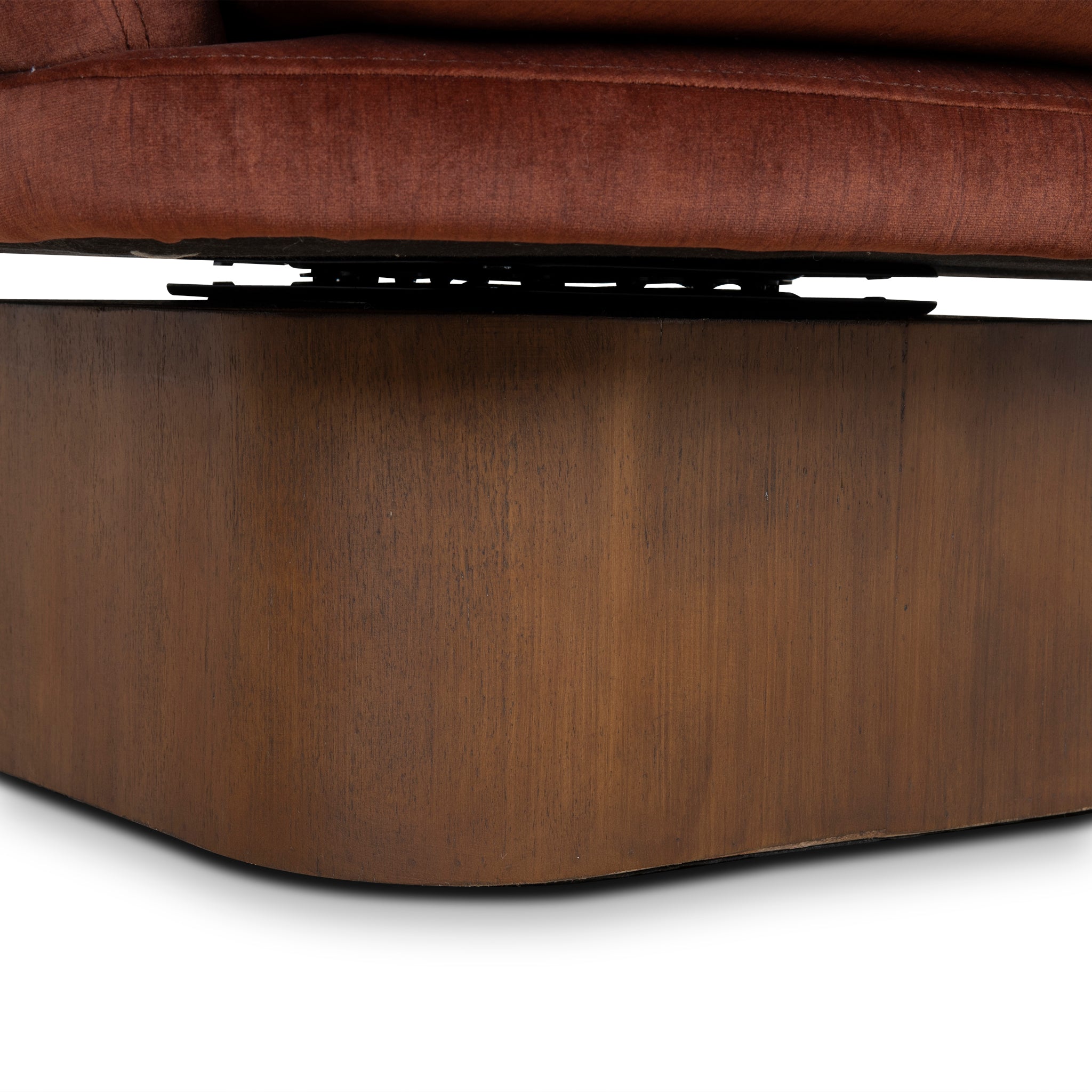 Odin Fabric Swivel Armchair - Soft Rust Armchair Casa-Core