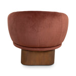Odin Fabric Swivel Armchair - Red Bronze Armchair Casa-Core