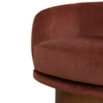 Odin Fabric Swivel Armchair - Soft Rust Armchair Casa-Core
