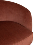 Odin Fabric Swivel Armchair - Soft Rust Armchair Casa-Core
