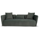 Willian 3 Seater Fabric Sofa - Burnt Green Sofa Yay Sofa-Core