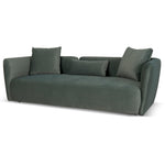 Willian 3 Seater Fabric Sofa - Burnt Green Sofa Yay Sofa-Core