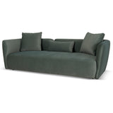 Willian 3 Seater Fabric Sofa - Burnt Green Sofa Yay Sofa-Core