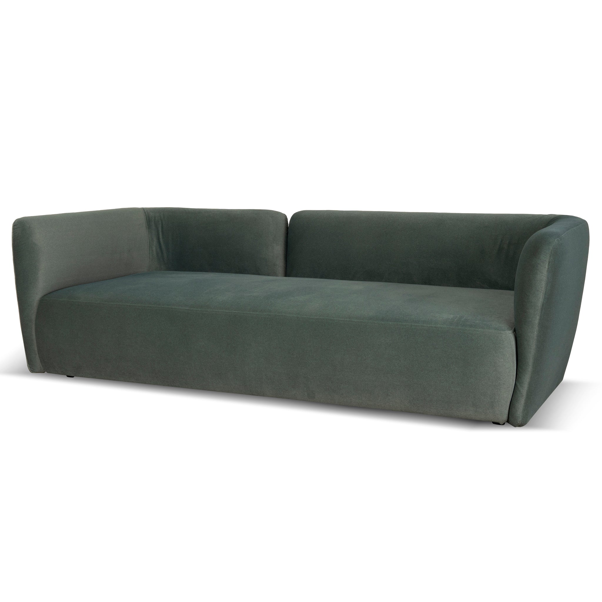 Willian 3 Seater Fabric Sofa - Burnt Green Sofa Yay Sofa-Core