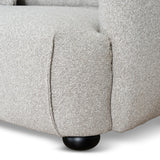 Marius 3 Seater Left Chaise Sofa - Clay Grey Chaise Lounge Casa-Core