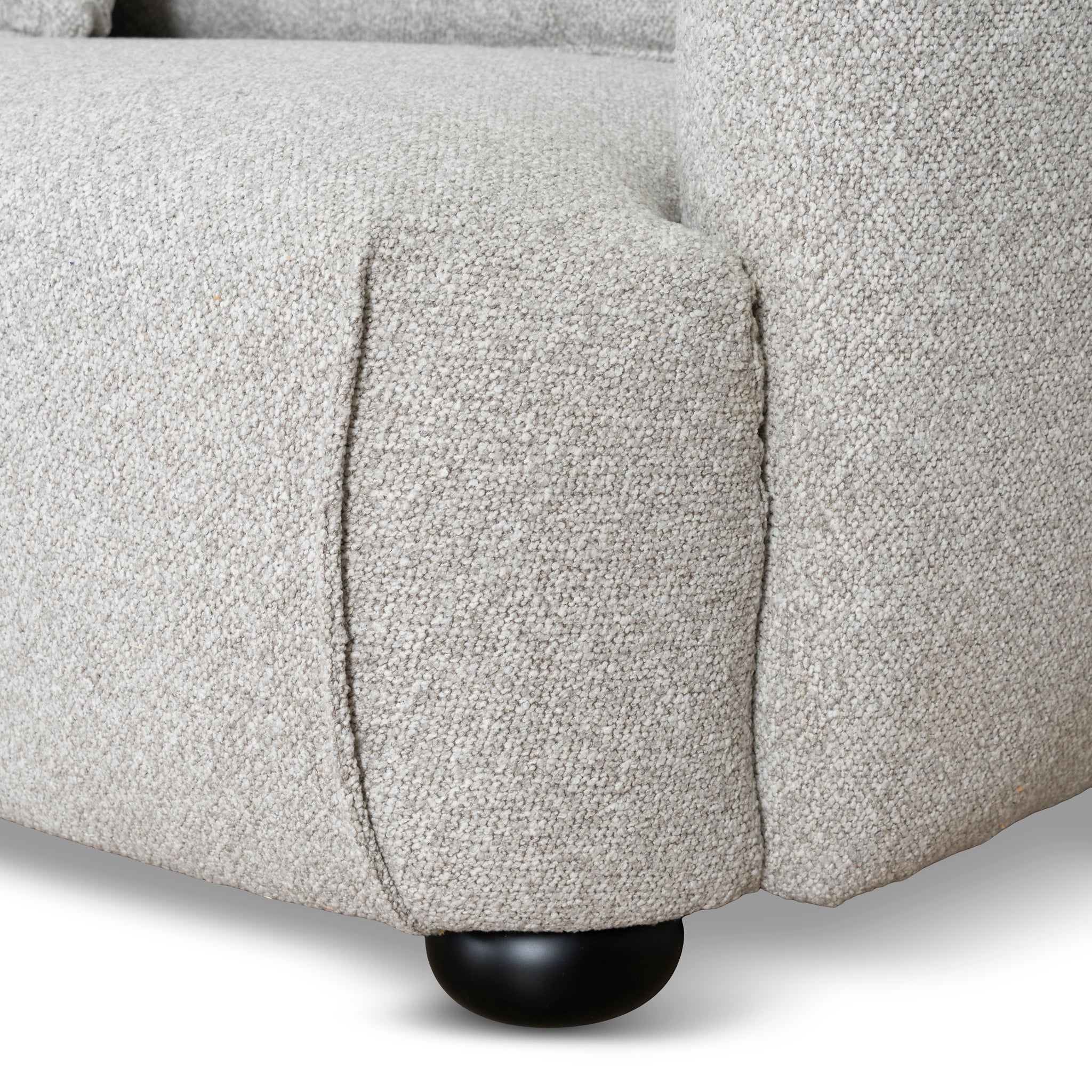 Marius 3 Seater Left Chaise Sofa - Clay Grey Chaise Lounge Casa-Core